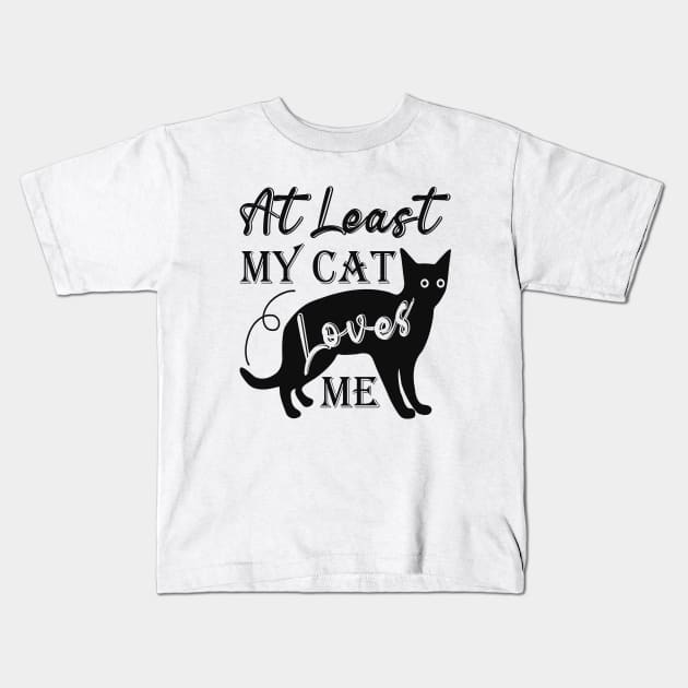 Cat is my Valentine Kids T-Shirt by ShirtPirat